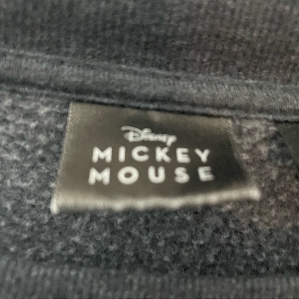 Unisex Disney Parks XL Mickey Mouse Charcoal Grey Crewneck Pull over sweatshirt - Picture 3 of 7